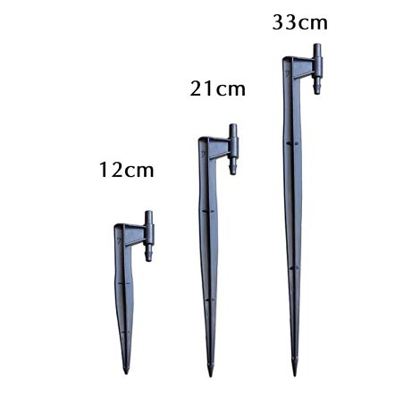 Que cắm gắn béc tưới mini 12-21-30 cm