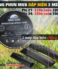 Ống dập biên 2 lớp BIMI AGRI dày 0.3mm cuộn 100 mét
