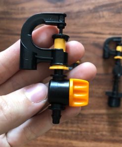 Van khóa sino 1 đầu trơn 1 gài và 2 gài nối béc tưới điều chỉnh lưu lượng và bán kính