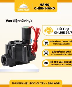 Van điện từ nhựa ren 27mm, 34mm điện từ 220 v - 24 V