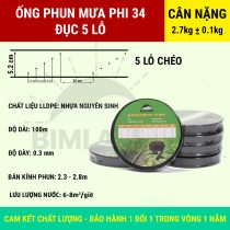 Ống phun mưa phi 34