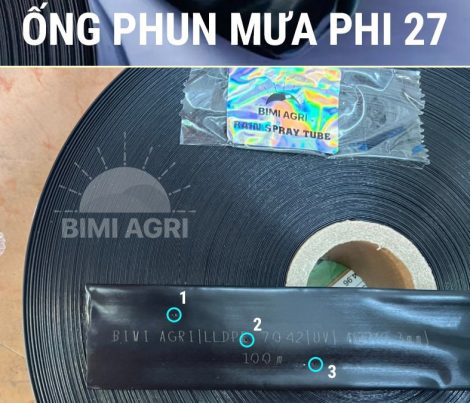 Ống phun mưa phi 27 3 lỗ chéo