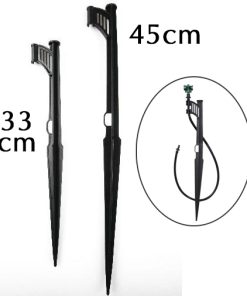 Cây cắm giữ béc âm dương 2 đầu gài cao 33-45cm dùng ống 6mm