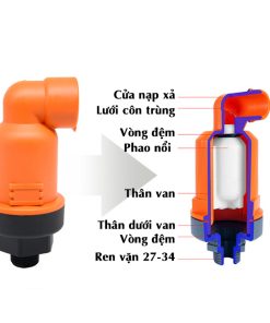 Alternative view of Van xả khí liện tục tác động kép hút xả 27-34mm