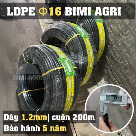 LDPE 16 BIMI AGRI cuộn 200 mét dày 1.2 li