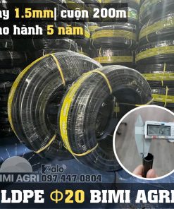 LDPE 20 dày 1.5 li cuộn 200 mét