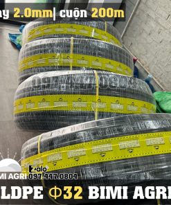 Ống LDPE 32 dày 2 li cuộn 200 mét