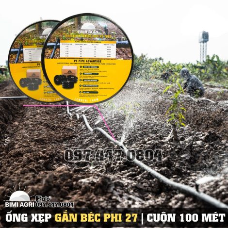 Ống xẹp gắn béc phi 27