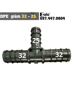 T (tê) giảm ống LDPE 32-25
