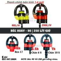 Béc T700 không bù áp chỉnh bán kính 1-4 mét