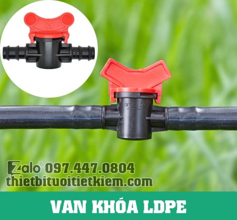 Van khóa LDPE 16-20-25-32 (Van nối LDPE)