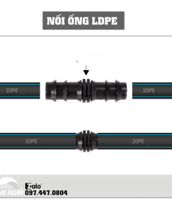 Nối LDPE 16-20-25-32 kèm ron lấy sỉ Zalo+hotline 097.447.0804